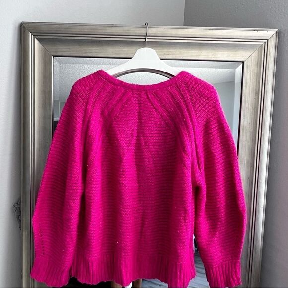 UNIVERSAL THREAD Cozy Sweater Color Bright Fussy Pink Size X-Large - Picture 3 of 4